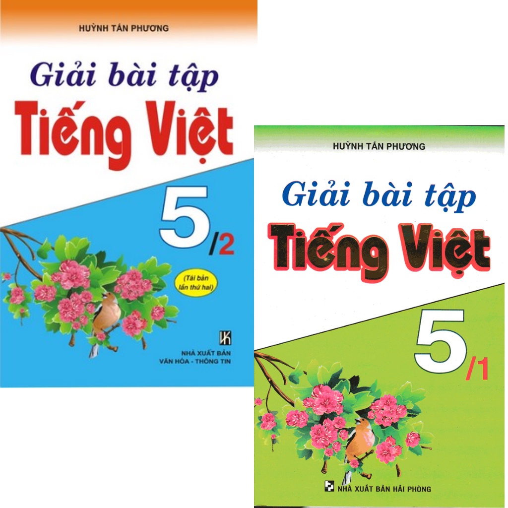 Sách - Combo Giải Bài Tập Tiếng Việt 5 (Bộ 2 Cuốn)