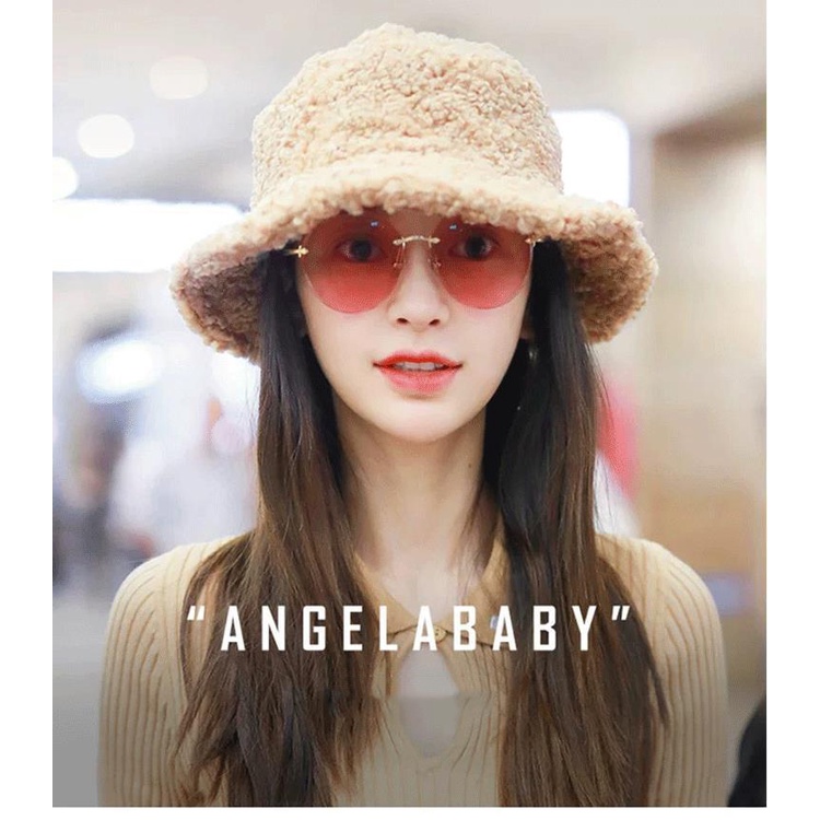 Mũ Bucket Lông Cừu Giống Angela Baby - Nón Bucket Lông Xù