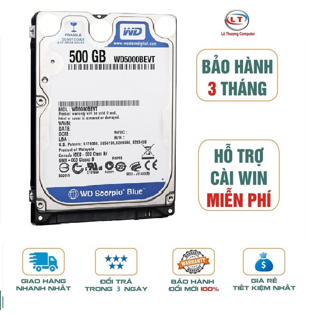 Ổ cứng laptop sata 2.5 bóc máy good 100%