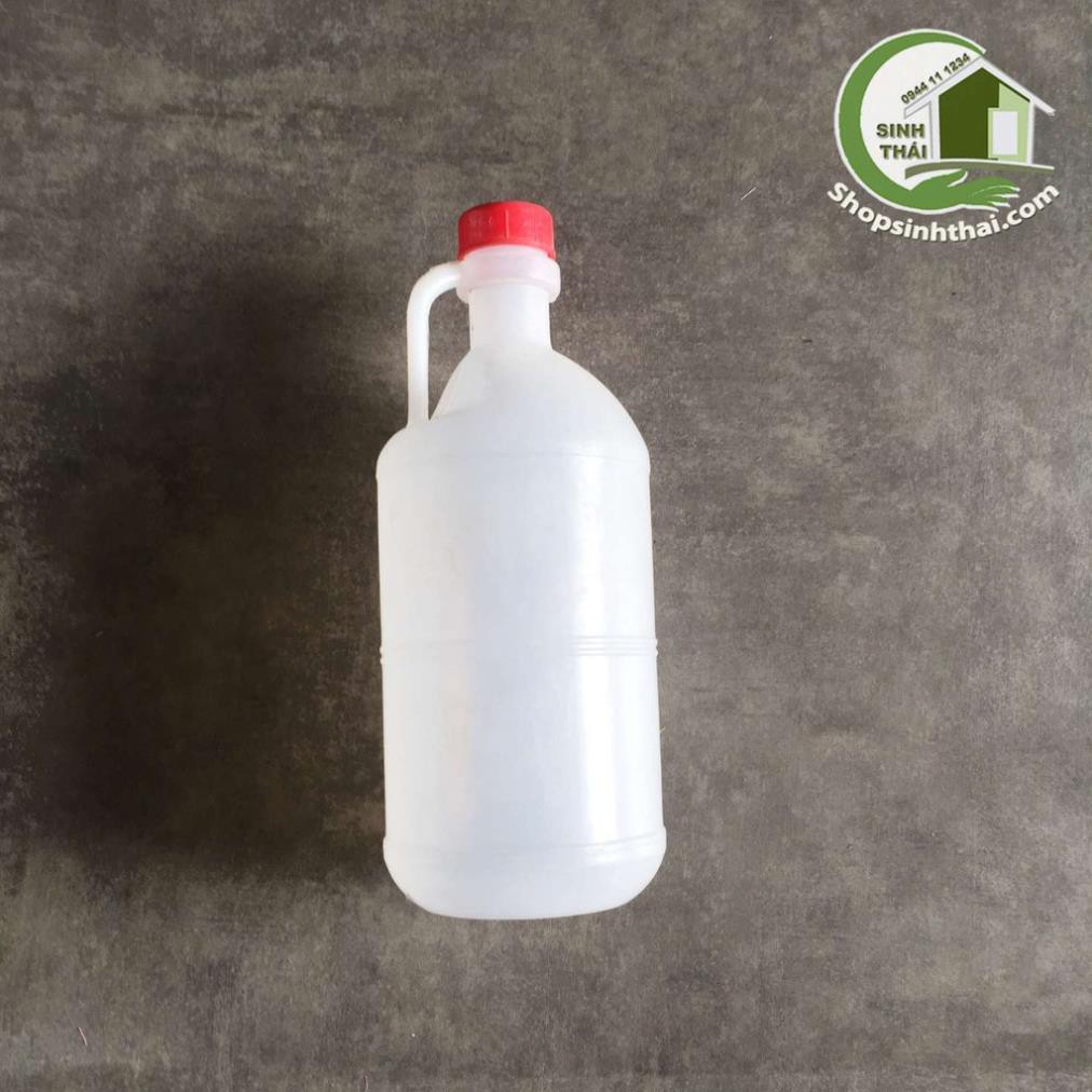 Can nhựa 1 lít, 2 lít, 5 lít màu trắng, có quai cầm - chọn can