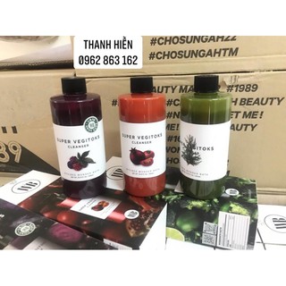 Fullsize 300ml - Sữa Rửa Mặt Thải Độc Rau Củ Thần Thánh Super Vegitoks