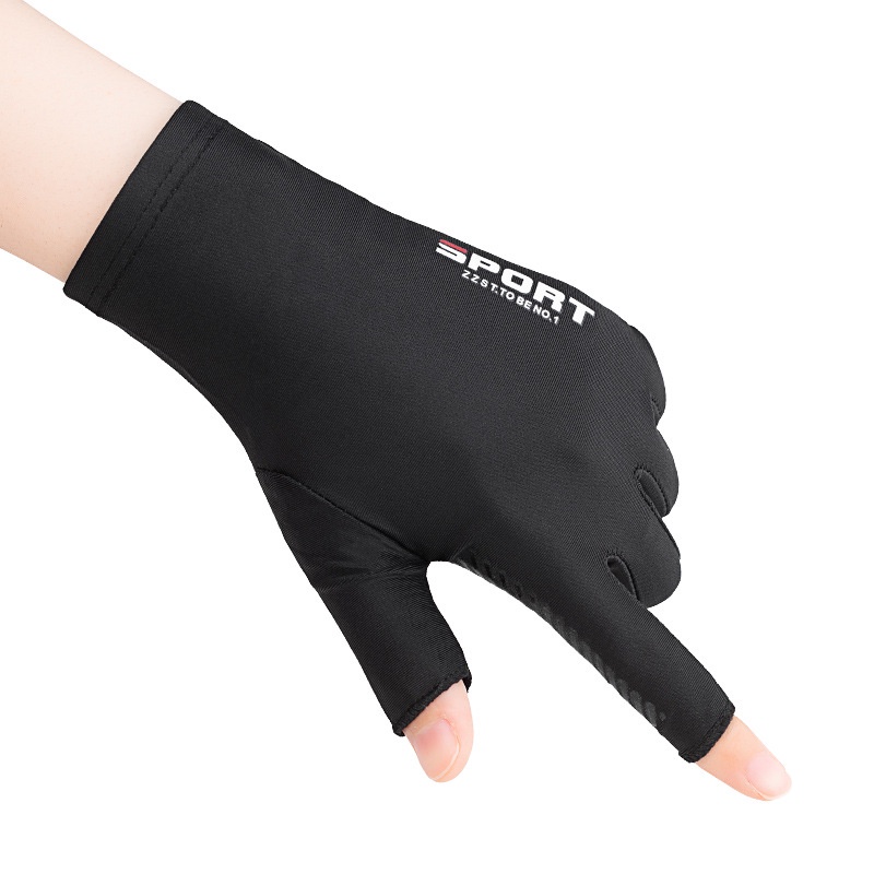 Găng tay chống nắng, chống tia UV - Găng tay hở ngón chống trượt chơi thể thao - đi xe máy