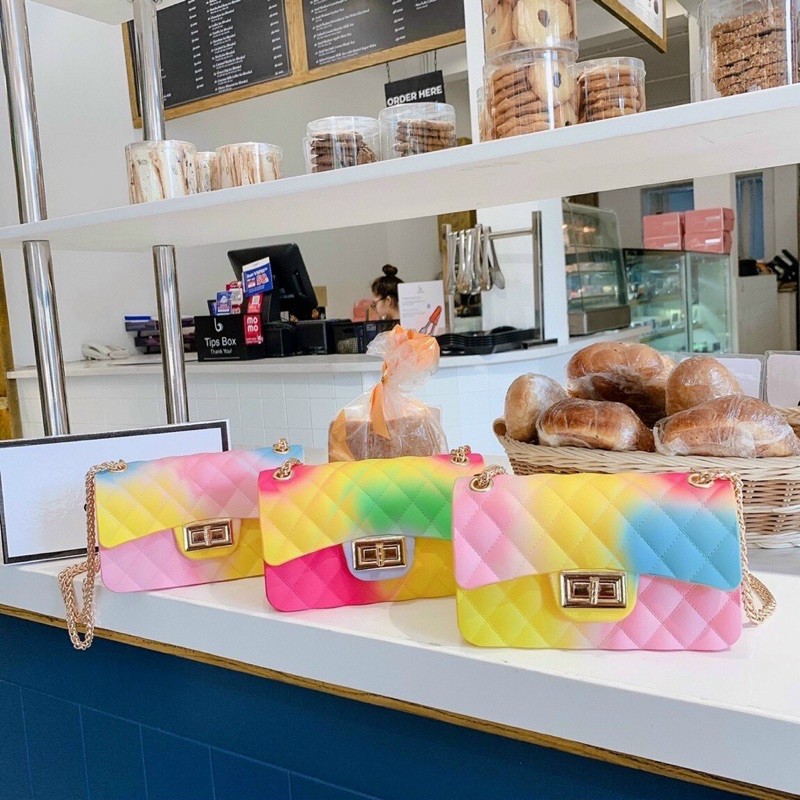 Túi Silicon Cầu Vồng Loang màu | BigBuy360 - bigbuy360.vn