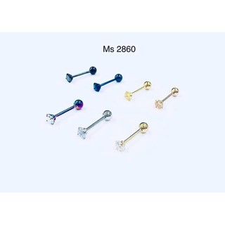 khuyên lưỡi đá màu