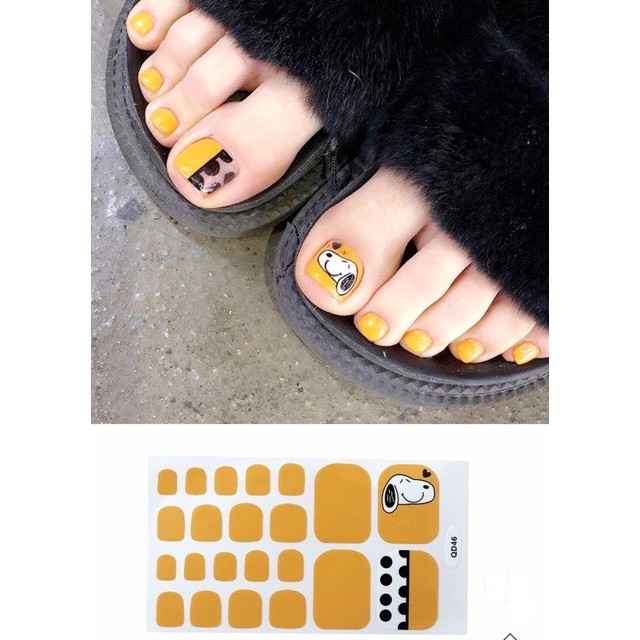 Set dán móng chân nails dán nghệ thuật nhiều màu - có ngay bộ móng đẹp trong 5 phút (Nail wraps / Nail stickers)