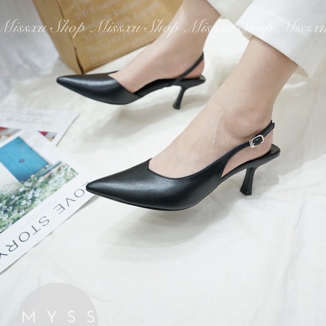 Giày nữ mũi nhọn khoét eo 5cm thời trang  MYSS - CG163