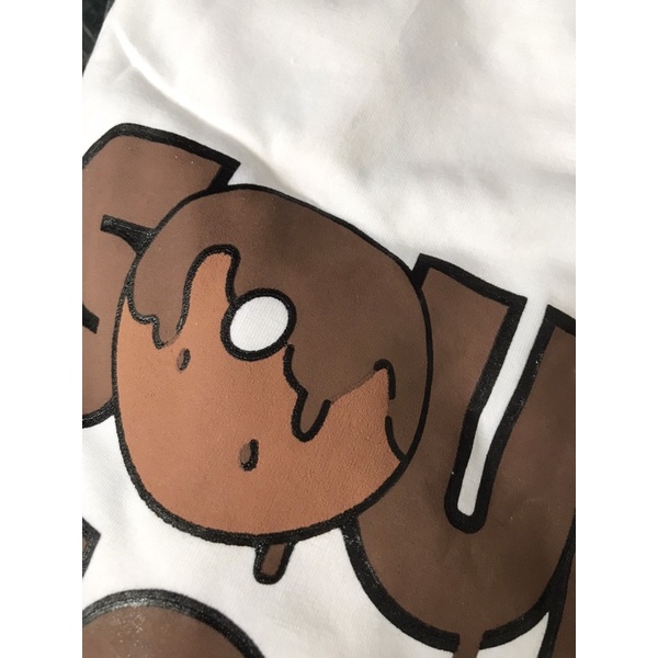 Áo Thun Tay Lỡ Unisex CHOCOLATE màu TRẮNG 🍩/Nam nữ unisex/ Áo phông cổ tròn form rộng Jaystoree ❤️