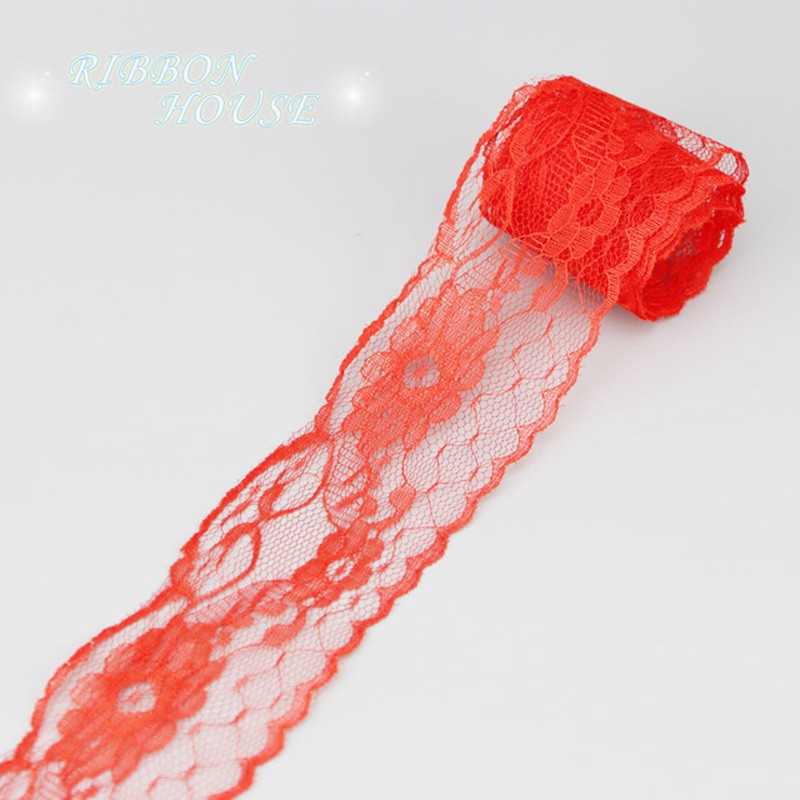 Cuộn dây ren 6mm dài 10yard trang trí đa dụng chất lượng cao