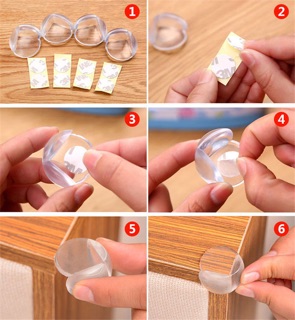 Combo 4 miếng silicon bịt góc bàn
