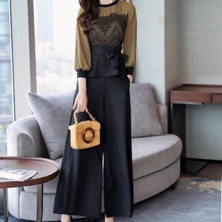 Set bộ thời trang phối ren cao cấp size M L XL 2Xl