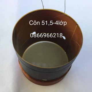 Coil loa côn loa bass 51,5 4 lớp phíp chịu nhiệt .