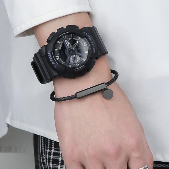 Vòng Tay Nam Lắc Tay Unisex Clancy Thời Trang Vòng Tay Nam Nữ Basic Màu Đen Chất Liệu Bền Bỉ Kratos