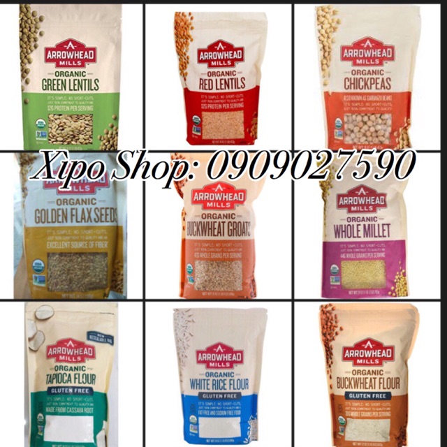 100g Các Loại Đậu Hạt Hữu Cơ Arrowhead Mills