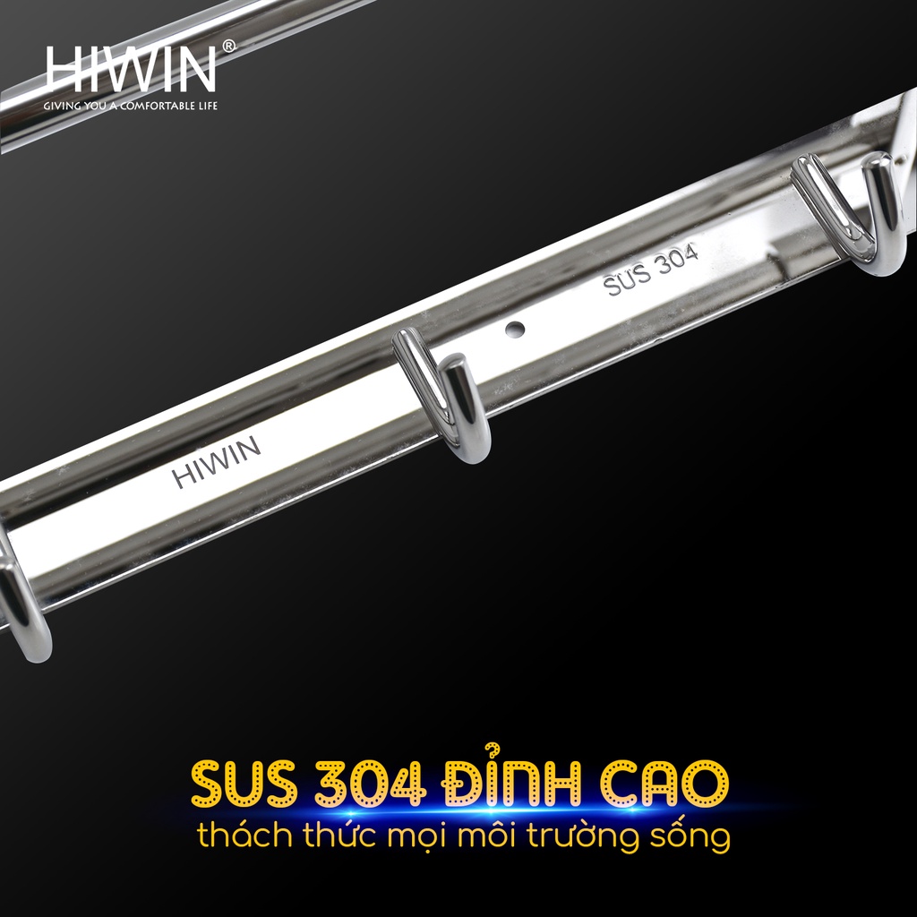 Giàn treo khăn, giá treo khăn di động inox 304 cao cấp HIWIN Y-012