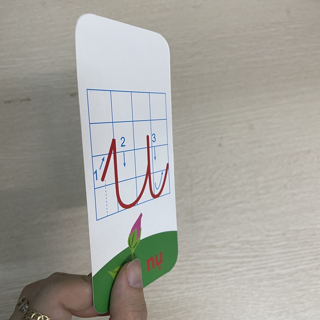 Sách - Flash Card Bộ thẻ học CHỮ CÁI - CHỮ GHÉP có mẫu chữ viết - 29 chữ cái - 11 chữ ghép - 5 dấu thanh (7 x 14 cm)