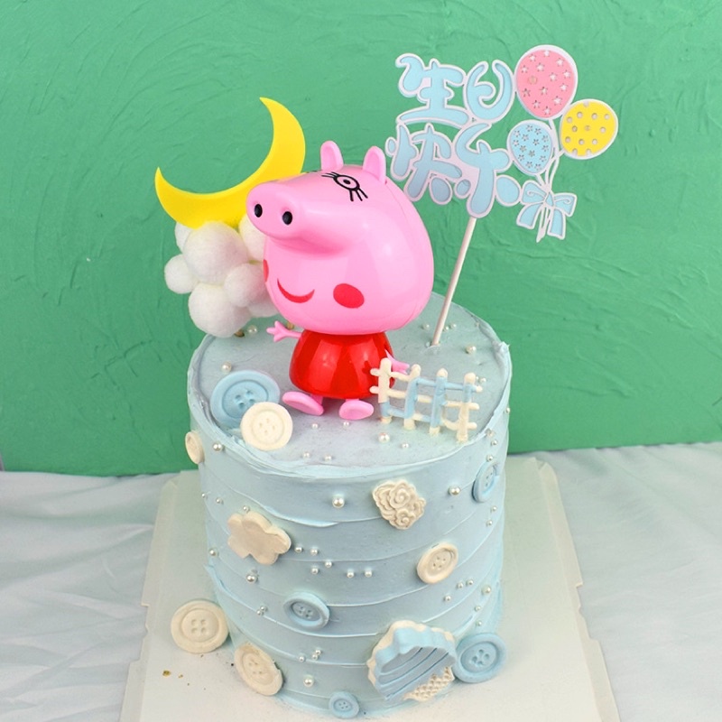 Heo peppa biến hình trang trí bánh