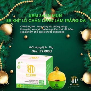 Kem mụn xoá thâm liền sẹo trắng da ht gold 15g