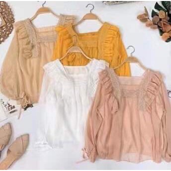 Áo sơ mi nữ cổ bèo tay  FREESHIP 50K A,044 | BigBuy360 - bigbuy360.vn