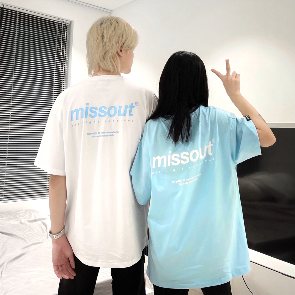 Áo Thun Cotton Unisex Form Rộng Tay Lỡ Oversize BASIC MISSOUT SS5