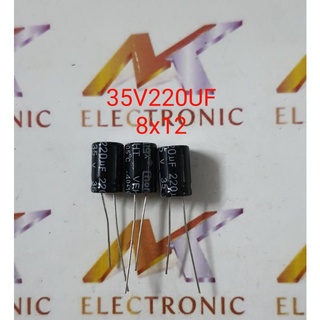 Tụ hóa 35v220uf 35v 220uf 220uf35v 8x12mm