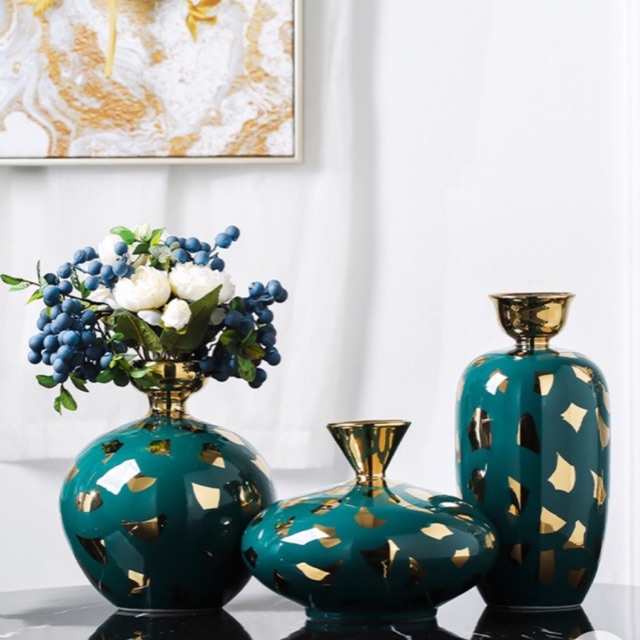 Set 3 lọ hoa decor Phong cách Bắc Âu