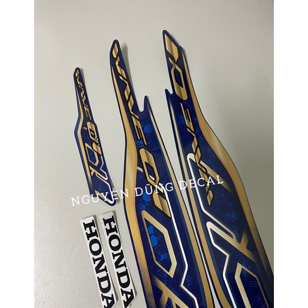 Nguyên bộ tem  Wave anpha màu xanh dương đời 2020-21_ Nguyễn Dũng Decal