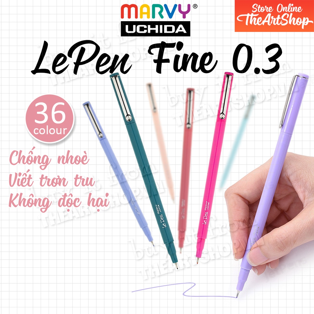 Bút line màu đi nét MARVY Le Pen 4300 THEARTSHOP