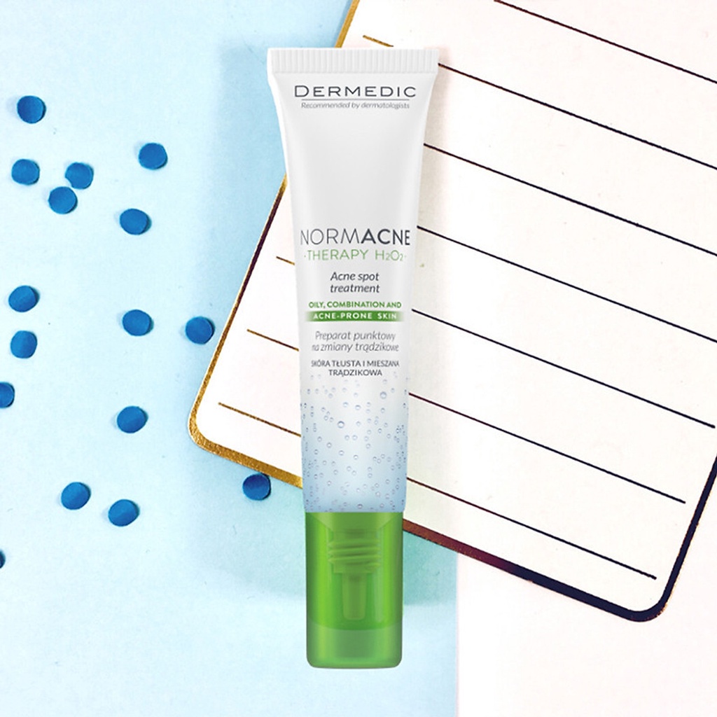 Chấm mụn viêm, sưng, đỏ Dermed normacne therapy H2O2 15g