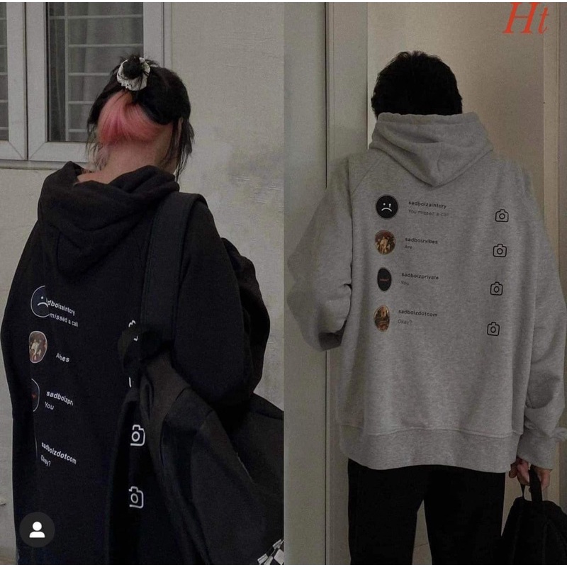 Áo hoodie sad máy ảnh HT11