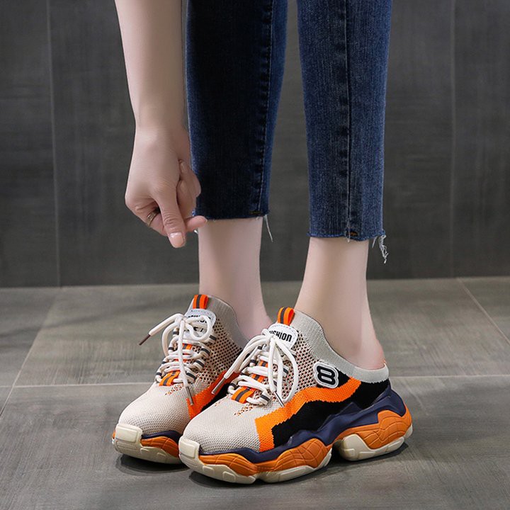 Sục độn đế 8.5cm mã S599-091 chất len thun co giãn siêu nhẹ
