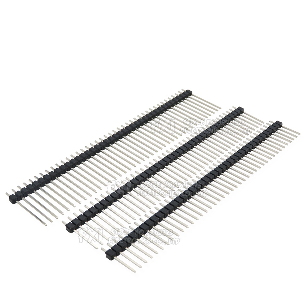 Set 10 Đầu Nối 40 Pin 1x40 2x40 Cho Arduino Màu Đen Dài 2.54MM Dài 15MM-25MM