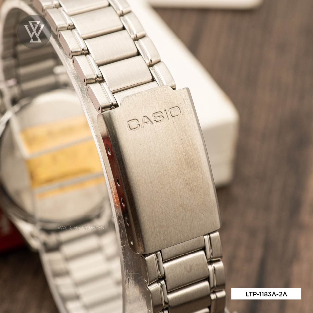 Đồng Hồ Quartz Nữ Casio WATCHSTORE LTP-1183A-2ADF Thiết Kế Mặt Kính Khoáng 26 mm, Dây Kim Loại Và Vỏ Thép Không Gỉ