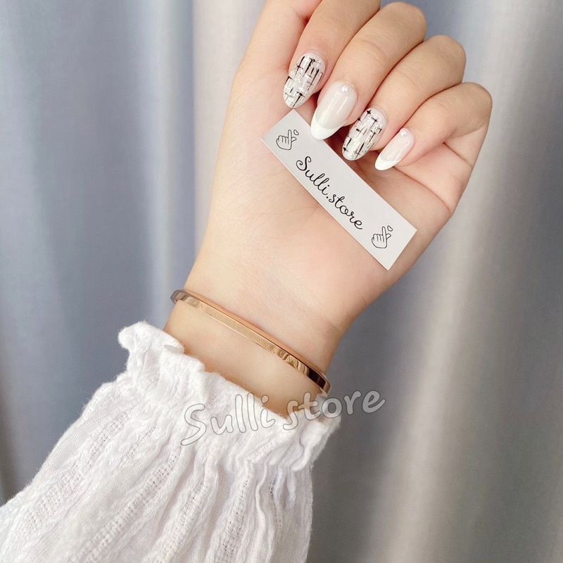 Vòng tay nam nữ CUFF lắc tay sang trọng freesize titan không gỉ