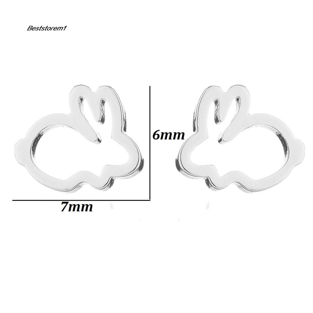 1 Khuyên Tai Hình Thỏ Dễ Thương Cho Nữ