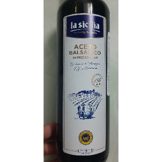 [NHẬP KHẨU Ý] Giấm Balsamic Lasicilia 500ml, dấm nho đen, dấm balsamic