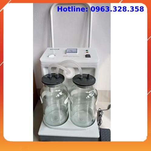 Máy hút dịch đờm 2 bình YUWELL 7a-23d, hàng chính hãng, bảo hành 2 năm
