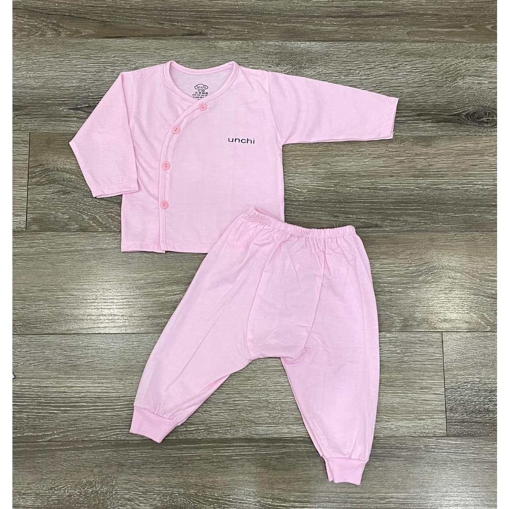 Bộ Dài Unchi Cúc Chéo Cotton, Bộ Dài Cúc Lệch Cho Bé, bộ unchi dài tay cho bé trai, bé gái