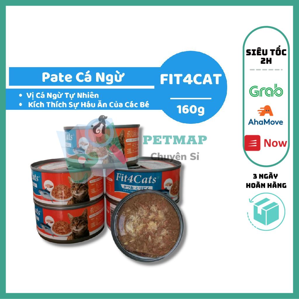 [Chính hãng] [Giá hủy diệt] Pate Cho Mèo Fit 4 Cats Lon 160gr