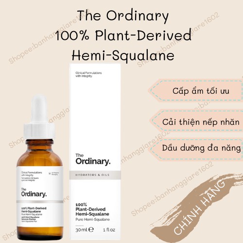 Tinh Dầu The Ordinary 100% Plant-Derived Hemi-Squalane