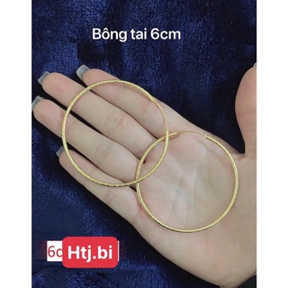 bông tai nữ khuyên tròn cực sang bản.5 cm htj