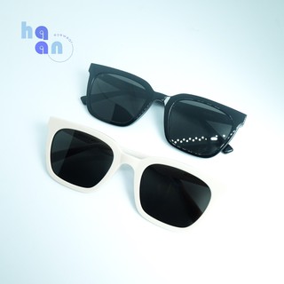 Gọng kính thời trang unisex, kính dâm mát nhựa dáng vuông cho nam nữ đẹp - kính mắt Hà An