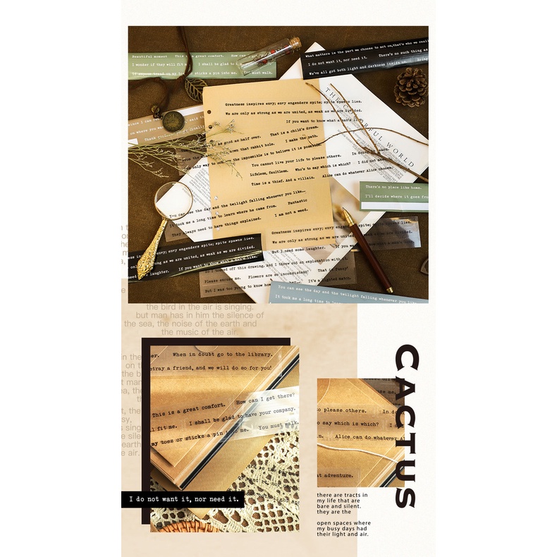 Sticker chữ trang trí sổ tay, sticker câu quotes, hình dán trang trí sổ cute