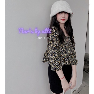 MBOO Áo baby doll hoa nhí Glady Top