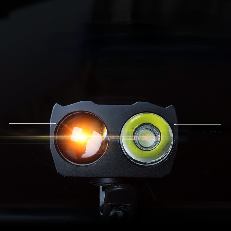 Đèn pha xe đạp thông minh MOSOWORLD 4000mah có còi 800lm