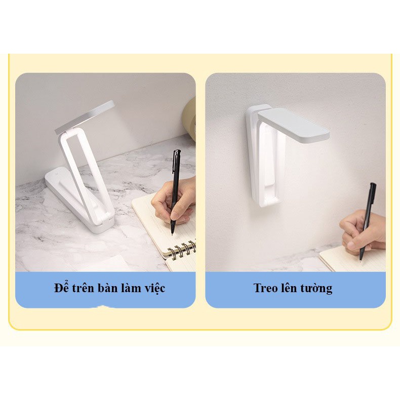 Đèn Học Để Bàn  - Đèn Học Tích  Nhỏ Gọn 3 Chế Độ Ánh Sáng Tăng Giảm Độ Sáng DH03