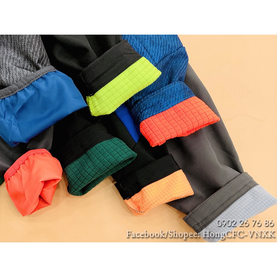 Áo khoác gió lót nỉ bé trai xuất xịn