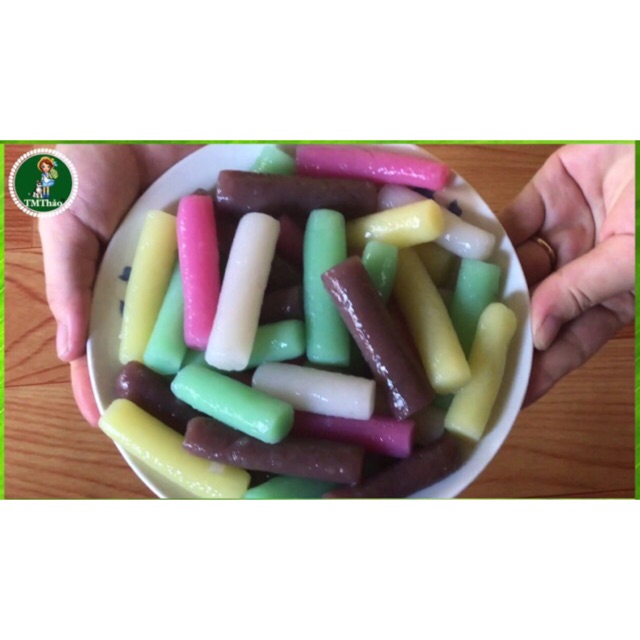 Bánh gạo sắc màu 100gr kèm sốt