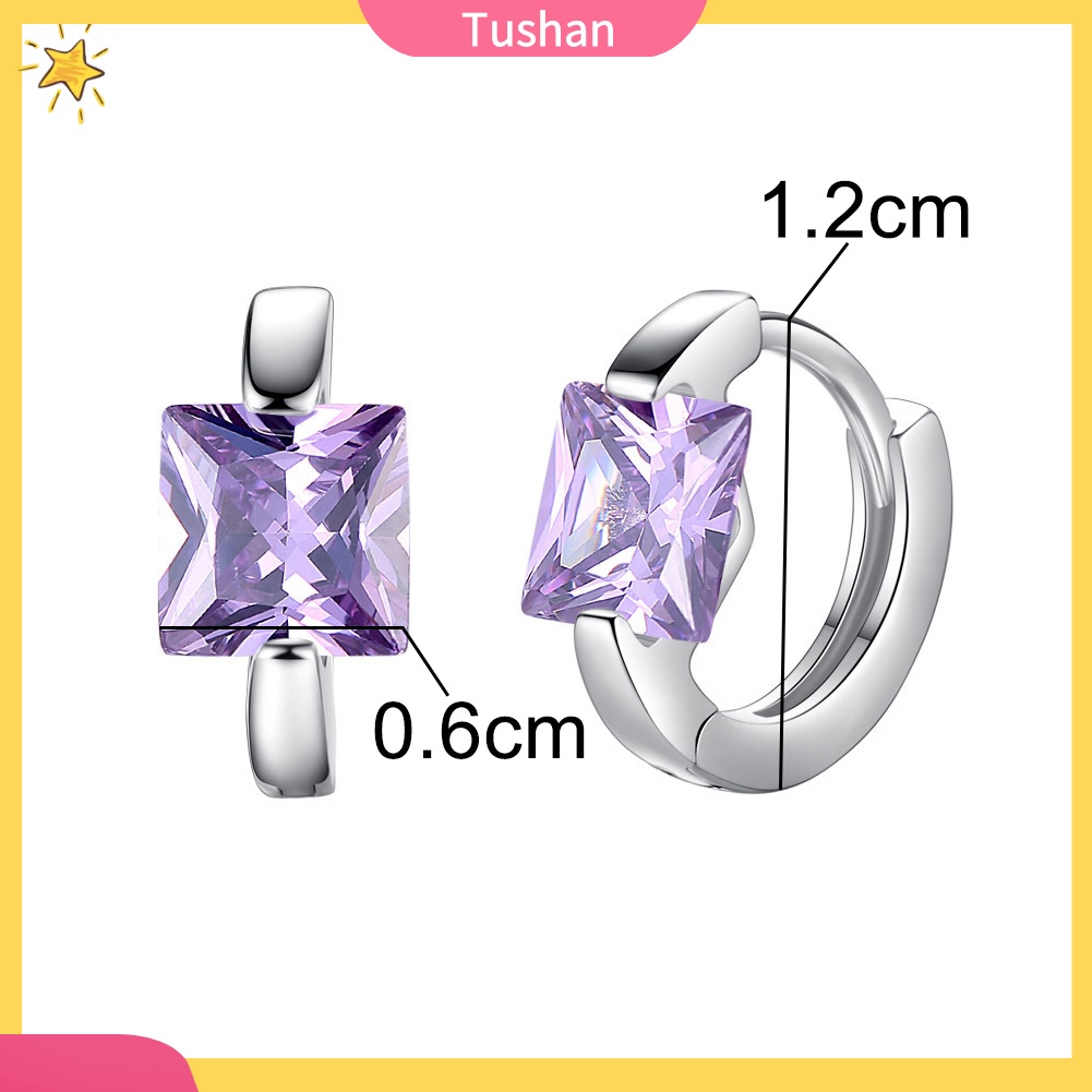 Khuyên tai nữ đính đá phong cách thời trang đơn giản cho đám cưới/ đám tiệc