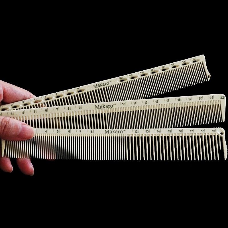 Lược MAKARO 20 x 3,7 cm dầy 3 mm Cao Cấp Mẫu Lược Cho Mọi Thời Đại , chuyên dụng đi kéo ,tông đơ đi cạnh
