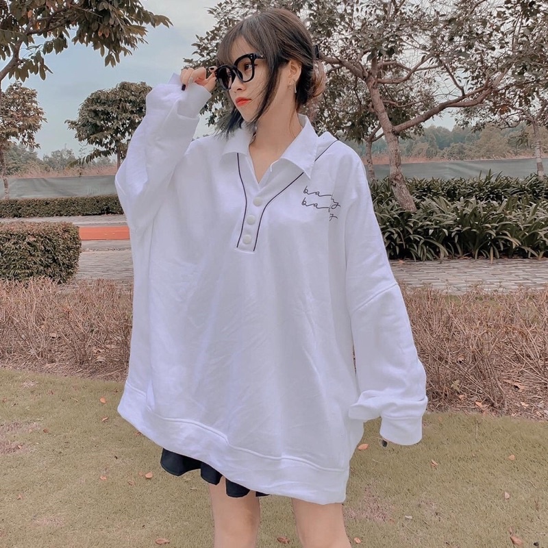 Áo tay dài nỉ sweater BABY ulzzang - không kèm sơ mi trắng (ẢNH THẬT)